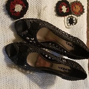 Bongo black cage heels VGUC 10M